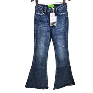 Sandrine Rose‎ by Free People Super Flare Jeans Women's Size 28 Blue New